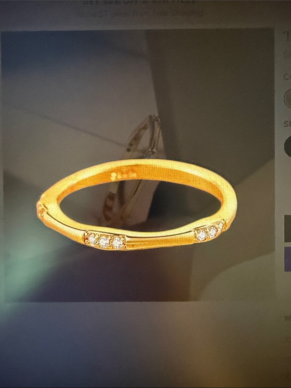 Mint & Lily Gold Diamond Accent Women's Ring